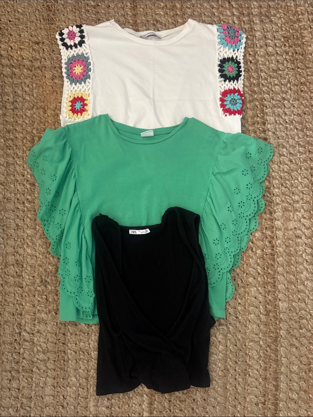 Zara crop top bundle size xs and small